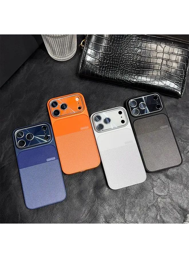 Orange iPhone 17 Pro Max Case With Screen Protector Magnetic Closure Wireless Charging - Image 4